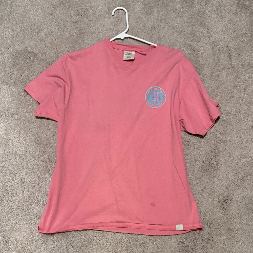 Simply Southern Pink T-Shirt with Dog Graphic